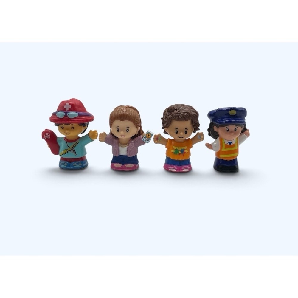 LITTLE PEOPLE LOT 4 COMMUNITY HELPERS FIREFIGHTER MAIL PERSON ARTIST
